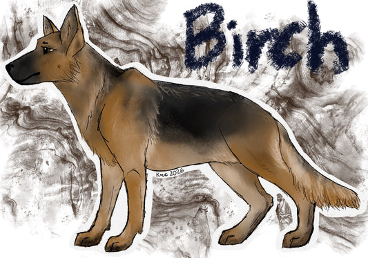 German Shepherd Sticker
